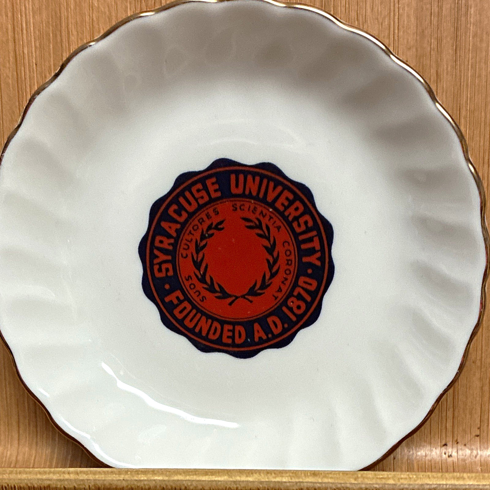 Syracuse University 1937 Reunion Syracuse China trinket dish Made in USA perfect