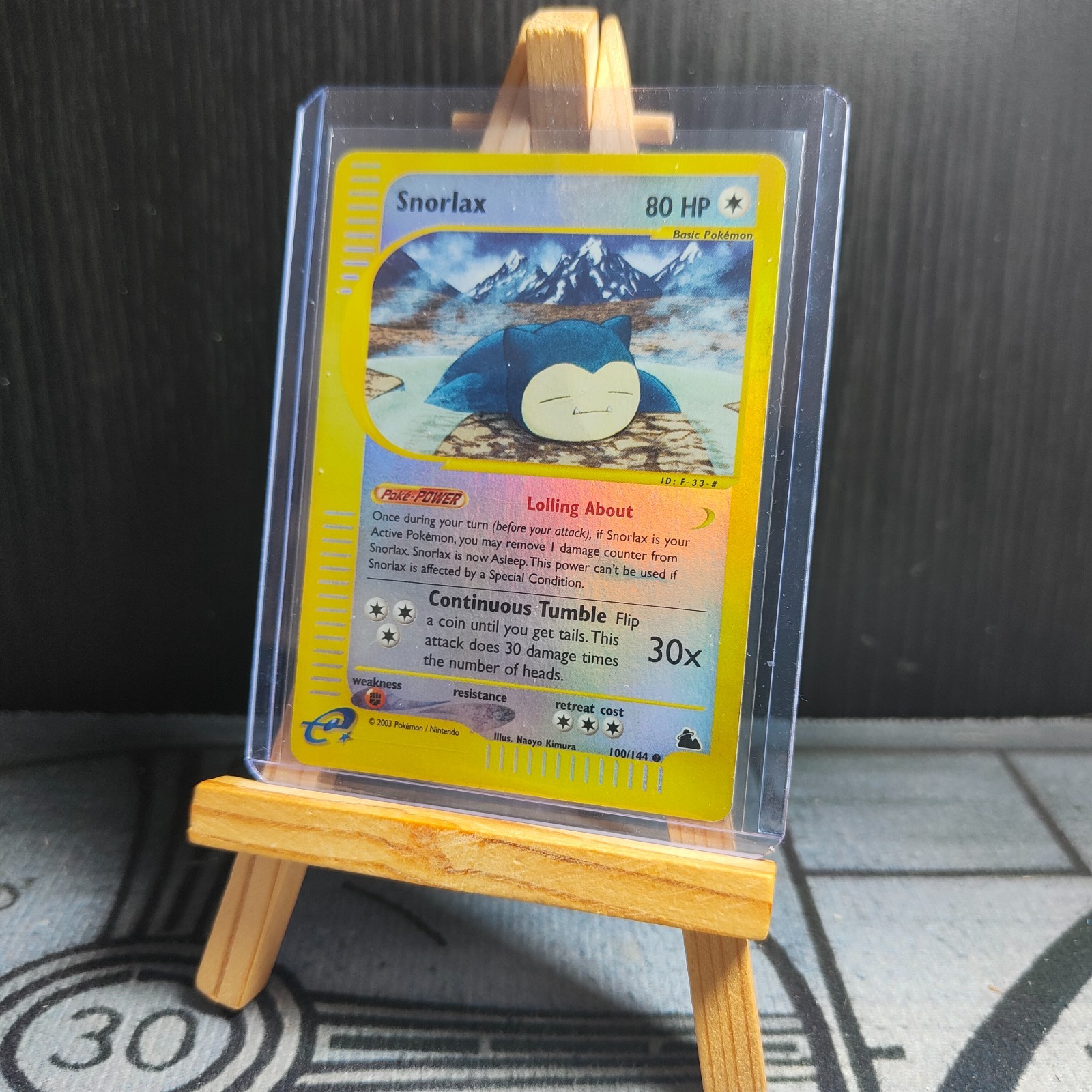 Pokemon Skyridge Snorlax 100/144 Common Reverse Holofoil