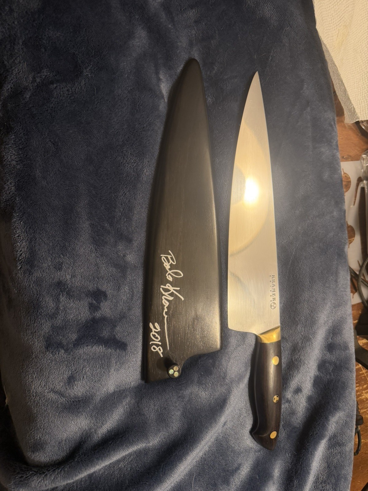 Authentic Kramer Knives Bob Kramer 10” Chef knife. 