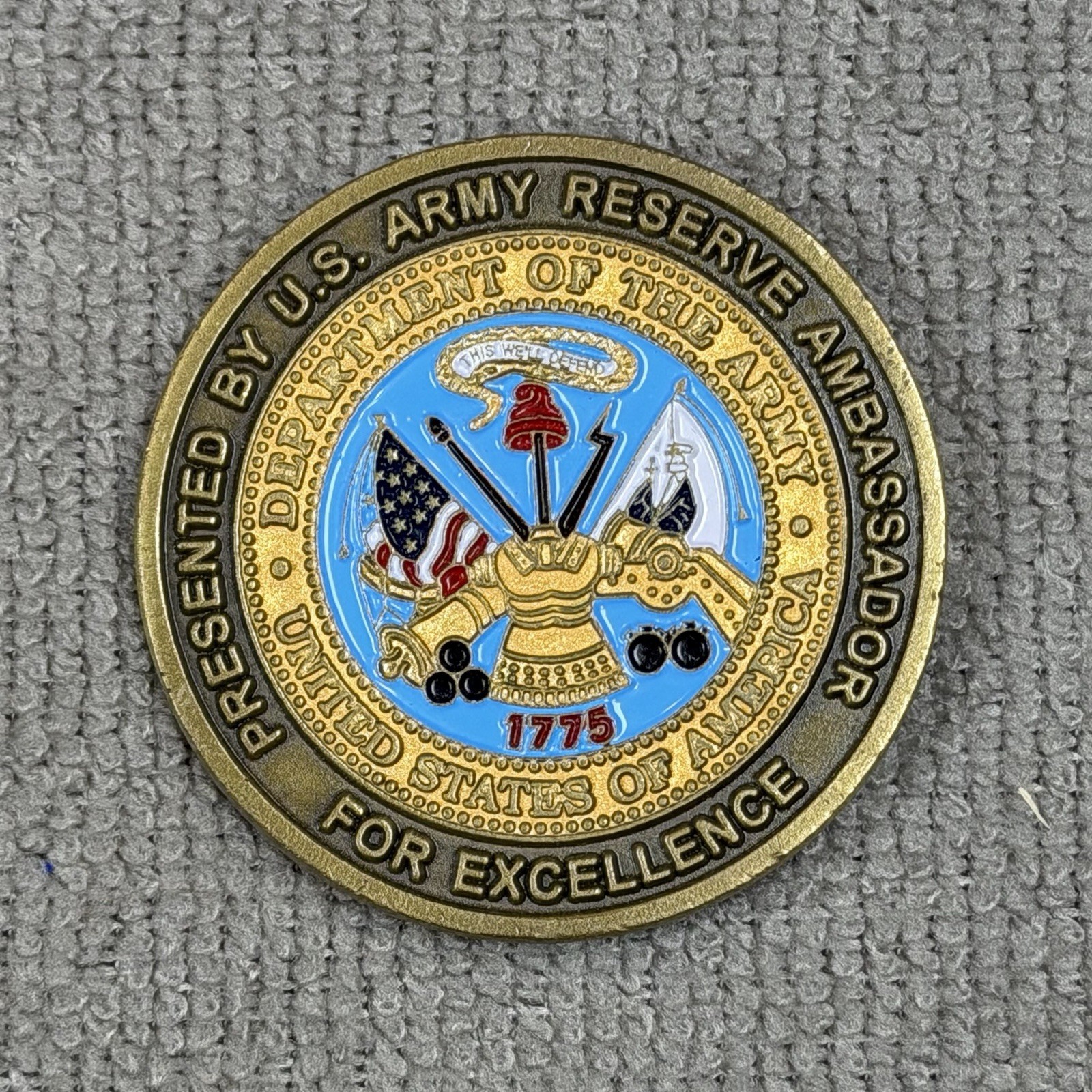 US Army Reserve Ambassador For Excellence Challenge Coin Two Star US Army Reserve Ambassador For Excellence Challenge Coin Two Star
