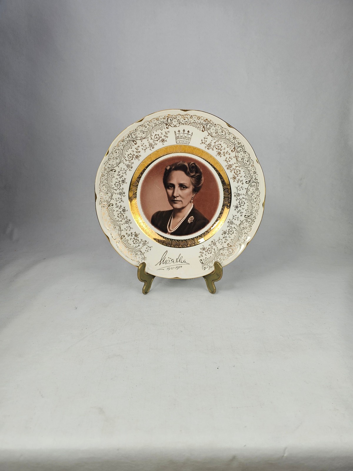 Vintage Figgjo Plate: Princess Martha Louise of Norway Anniversary
