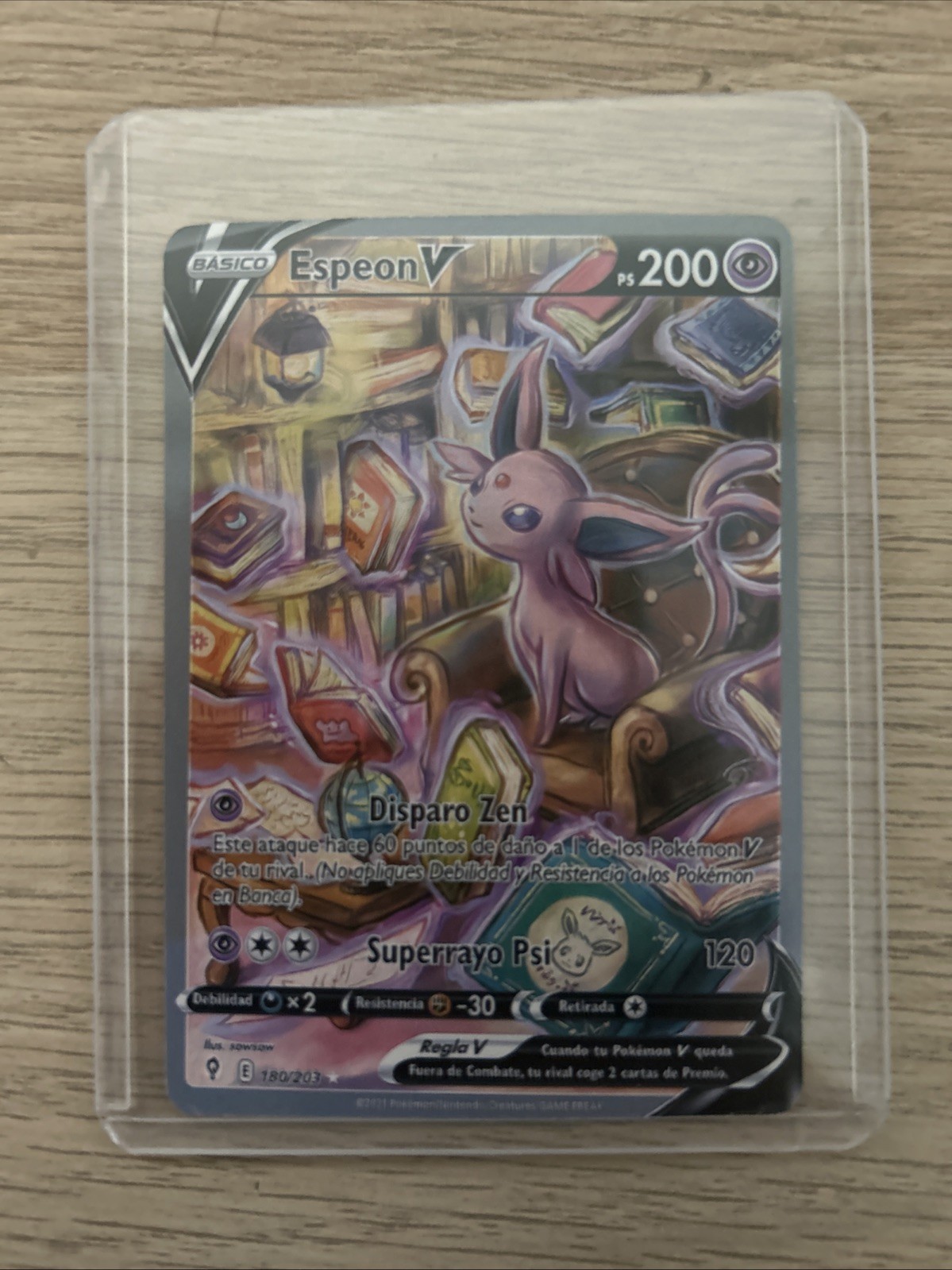 Espeon V 180/203- Evolving Skies-Ultra Rare FULL ART- Pokemon TCG- Ungraded NM