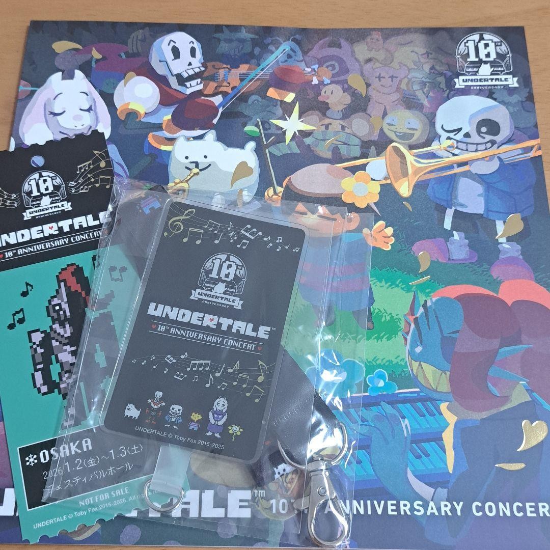 Undertale 10th Anniversary Concert SS Seat Bonus Osaka Japan