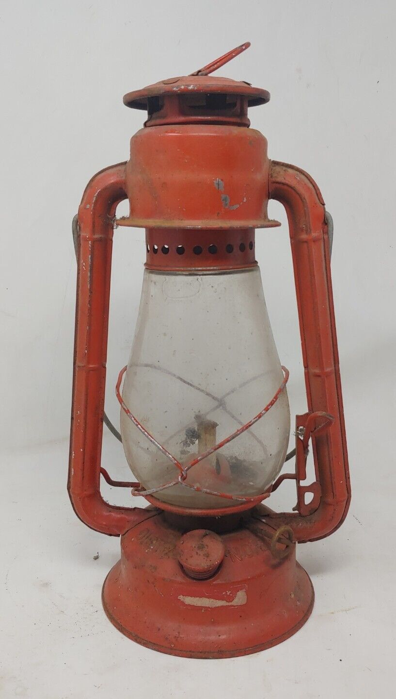 Vintage Dietz Junior No 20 Red Kerosene Lantern 