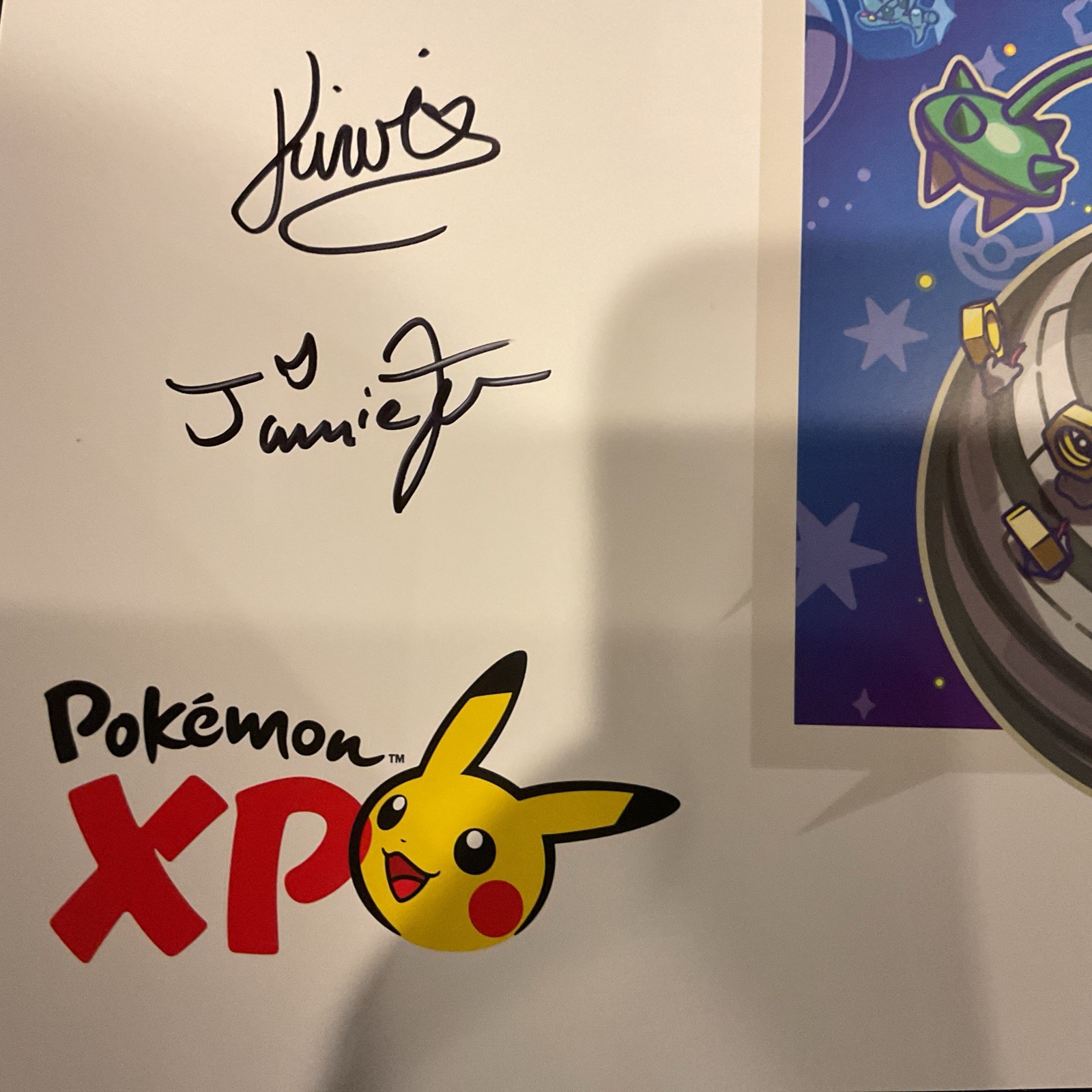 Pokémon XP / WorldChampionship 2026SF Serebii Joe Merrick kieiAutographed Poster
