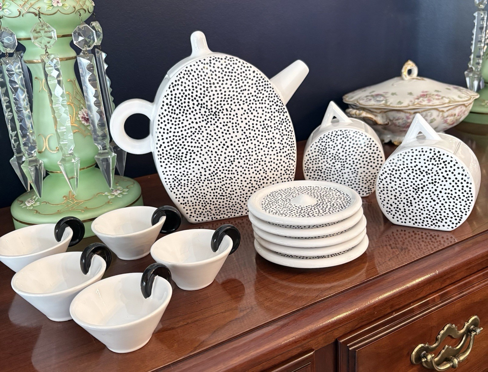 Vintage MAS Italy MCM Memphis 16 Piece Tea Set