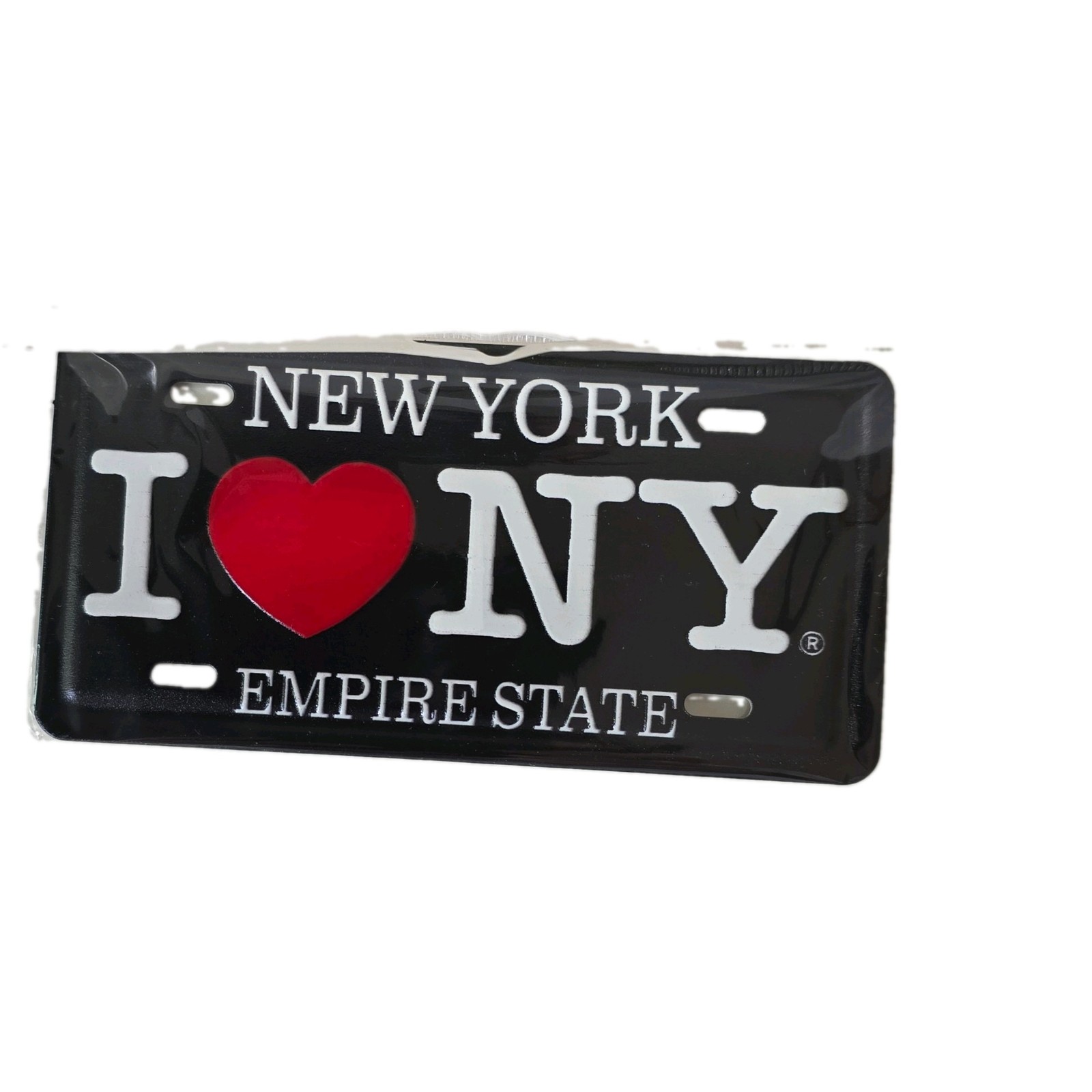 I LOVE NY black Souvenir License Plate Refrigerator Magnet Pink Collectable I LOVE NY black Souvenir License Plate Refrigerator Magnet Pink Collectable