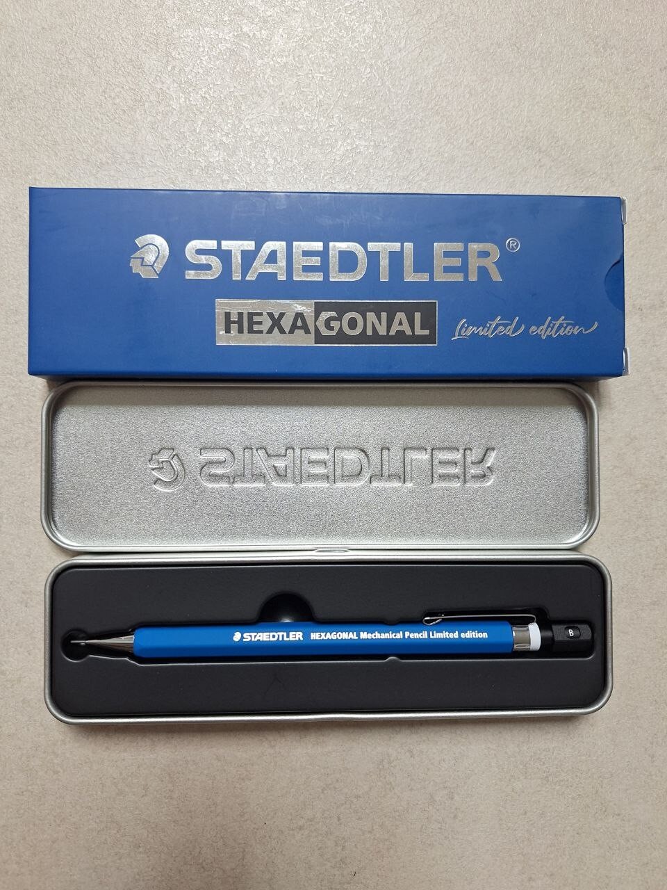 STAEDTLER Hexagonal BLUE Version-0 LIMITED EDITION - 0.5mm Mechanical Pencil