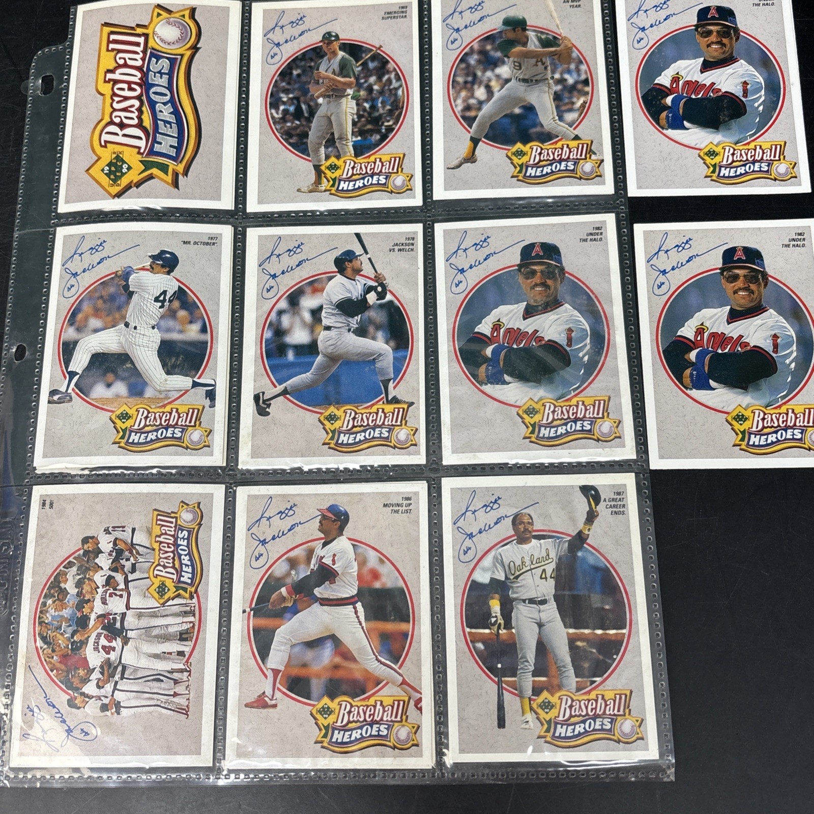 1990-91 Upper Deck Baseball Heroes 31 Card Lot Reggie Jackson Nolan Ryan