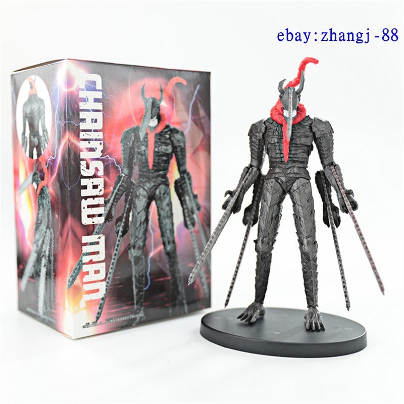 New Chainsaw Man Black Armor Denji Pochita Demon Figure Statue Toy Gifts