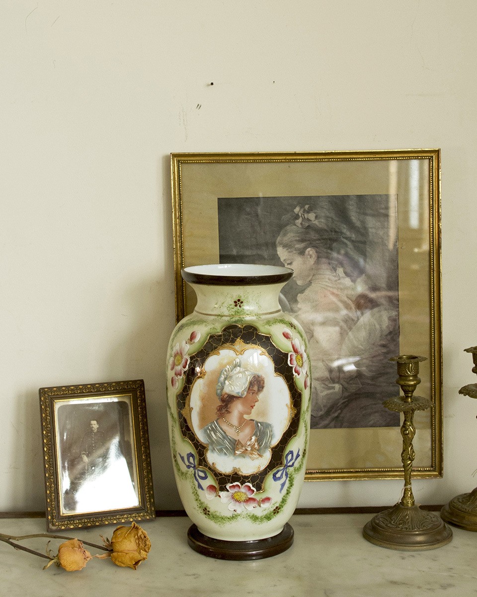 jf01732 French *French antique*miscellaneous goods Napoleon III style flower