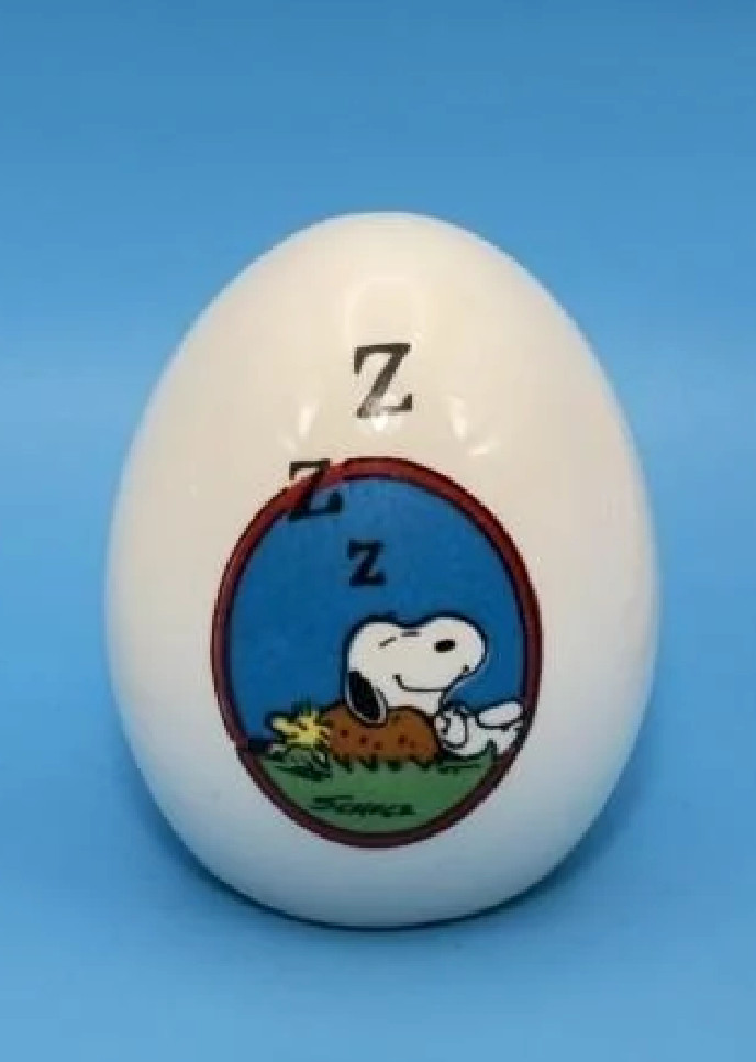 Vintage 1958 Peanuts Snoopy Sleeping In Bird Nest \