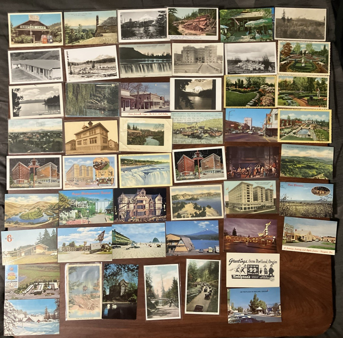 Vintage Oregon Postcard Lot of 100+ Has RPPC's Beaches Bridges Hotels Rivers (L)