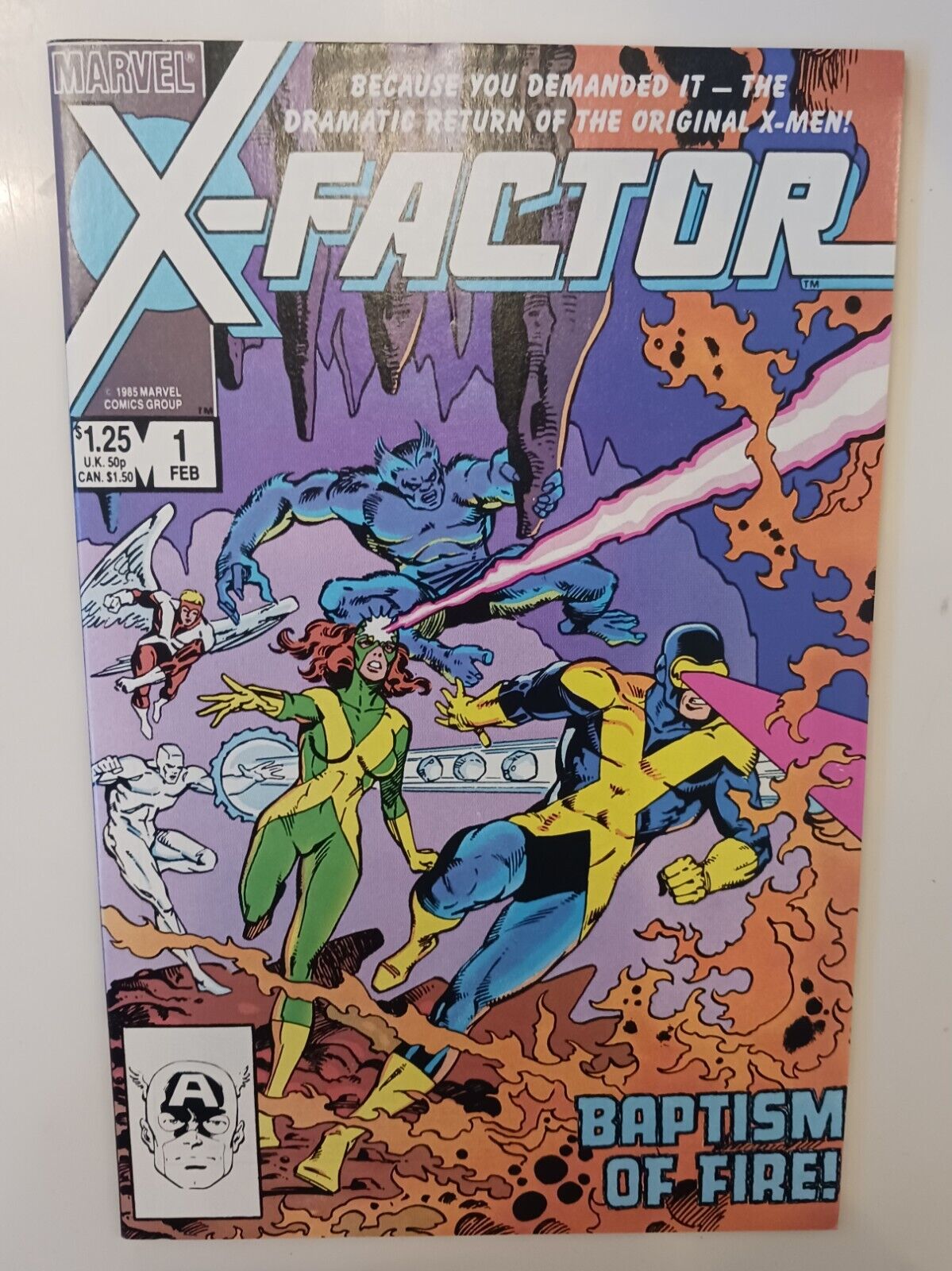 X-Factor #1 (Marvel Comics February 1986) Clean Edges And White Pages
