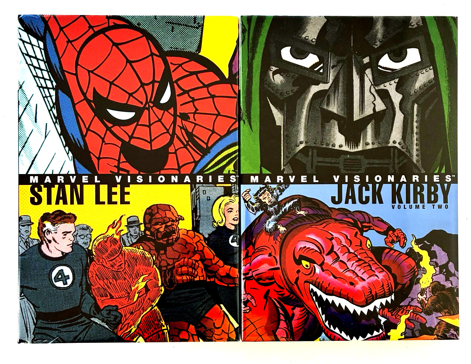 (2) Marvel Visionaries HC  Stan Lee & Jack Kirby  - Both in Original Shrink Wrap