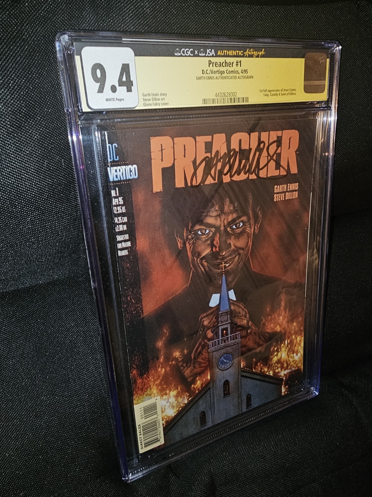 Preacher #1 CGC 9.4 SS Garth Ennis Preacher #1 CGC 9.4 SS Garth Ennis