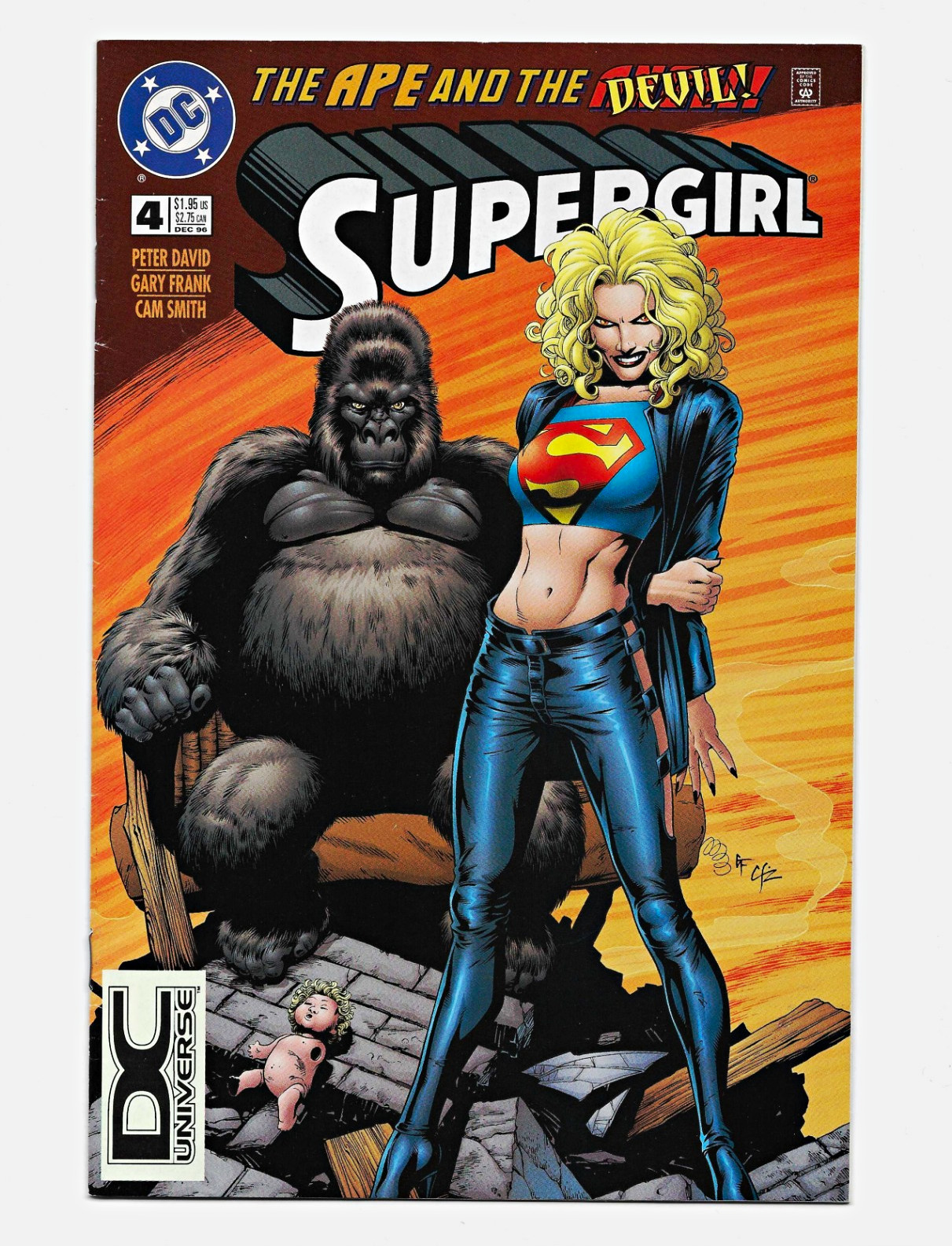 RARE Supergirl #4 DCU LOGO Comic Book