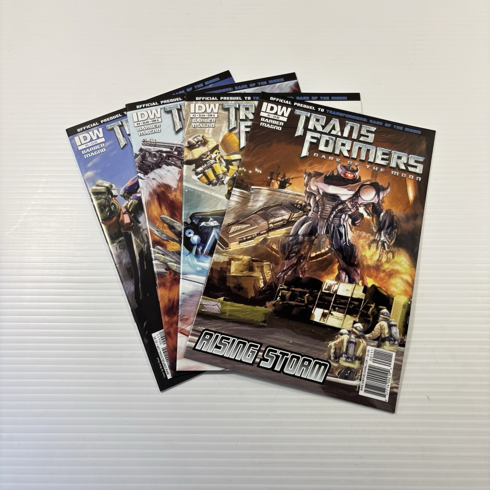 The Transformers: Dark of the Moon Rising Storm #1-4 (2011, IDW) NM Complete Set
