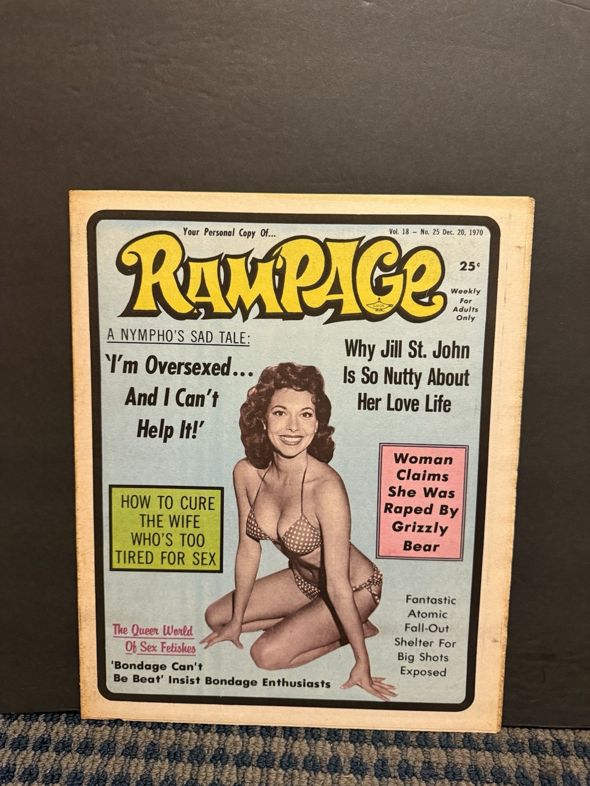 1970 December 20th RAMPAGE Newspaper, Jill St. John (10V)