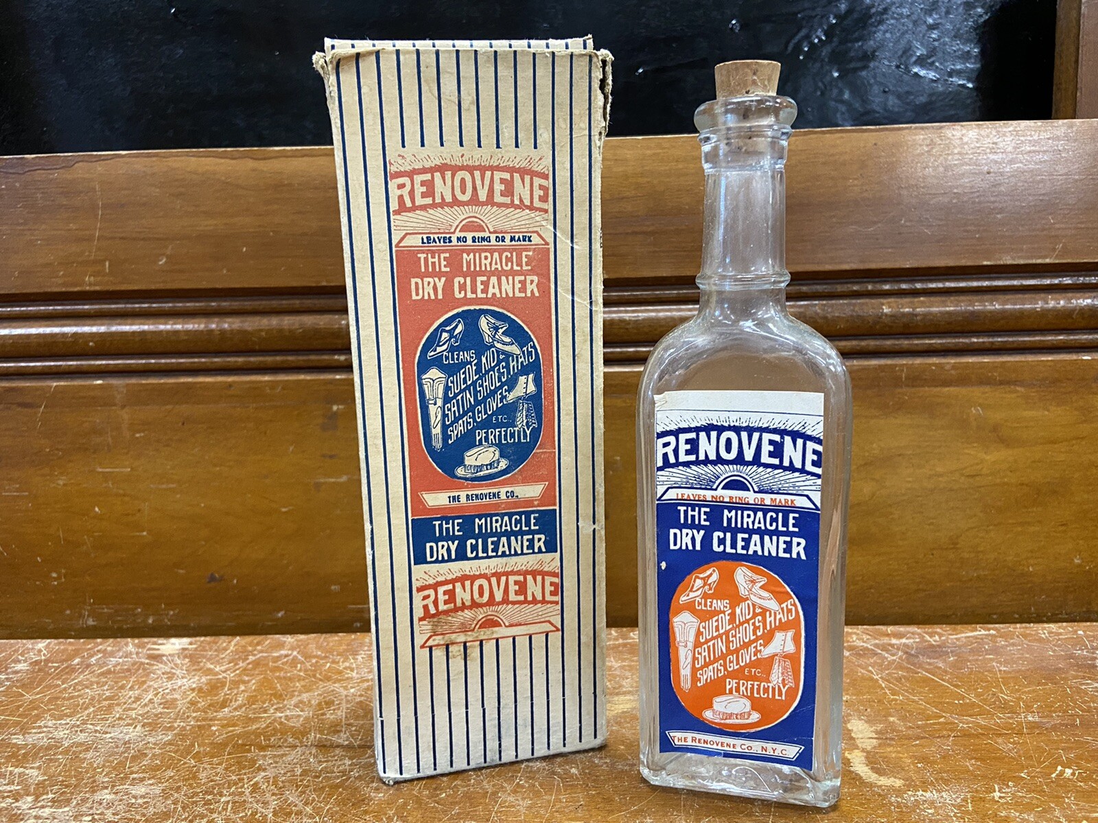 The Renovene Co New York, N.Y. Miracle Dry Cleaner Bottle & Box