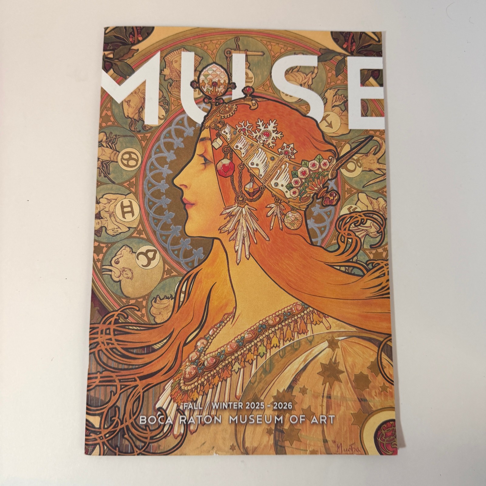 Alphonse Mucha Muse Boca Raton Museum of Art Booklet
