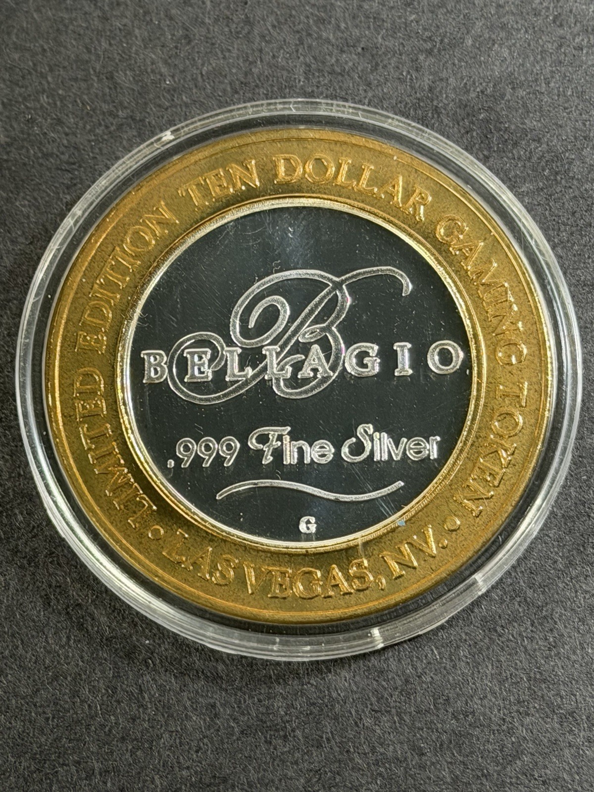 BELLAGIO🔥2001 LIMITED EDITION🔥TEN DOLLAR GAMING TOKEN🔥.999 FINE SILVER🔥