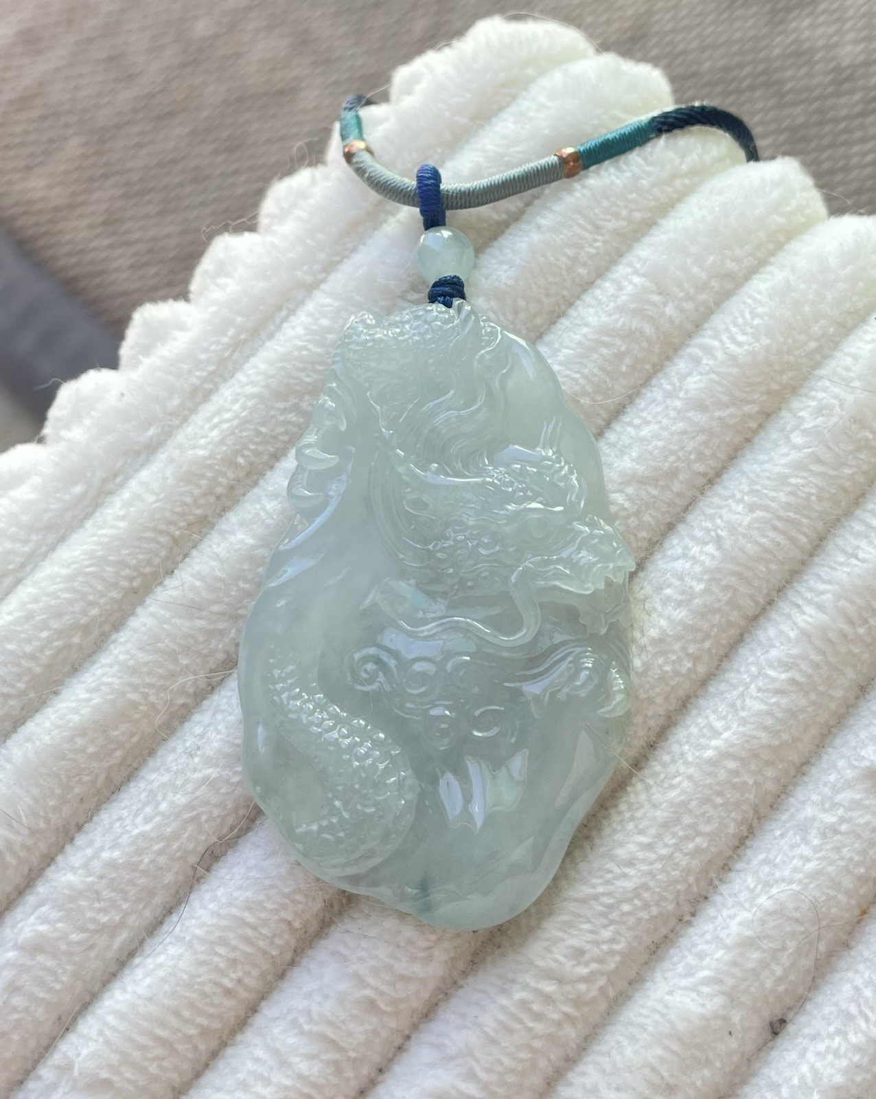 Jadeite Dragon Pendant Burma ❄️ 100% Burma Jade With Certificate 