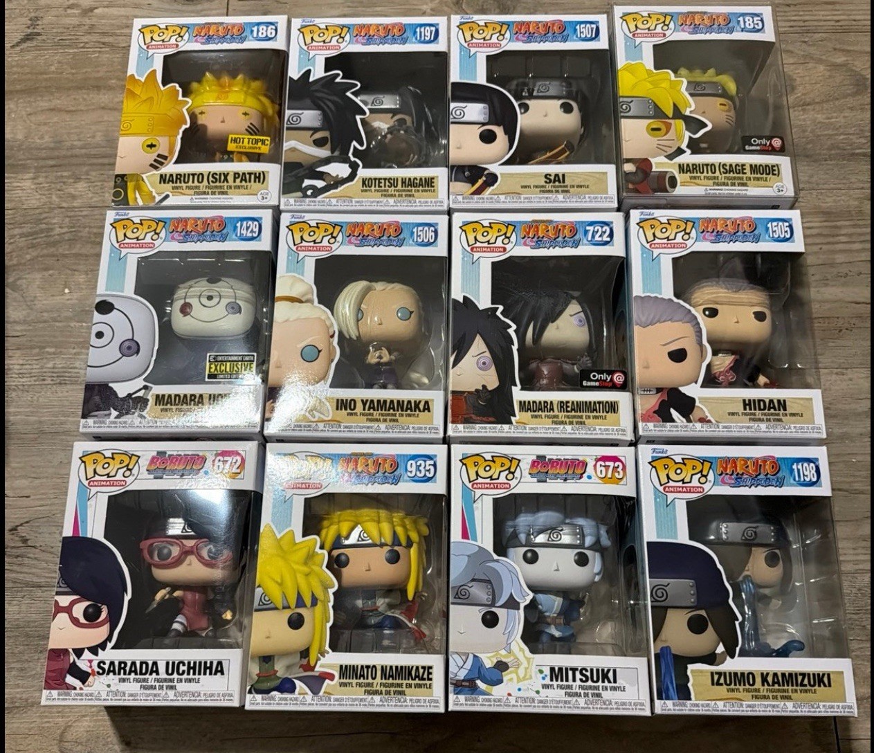 Funko Pop Naruto Shippuden/Boruto 45pc Mixed Lot Exclusive GITD Vinyl NIB