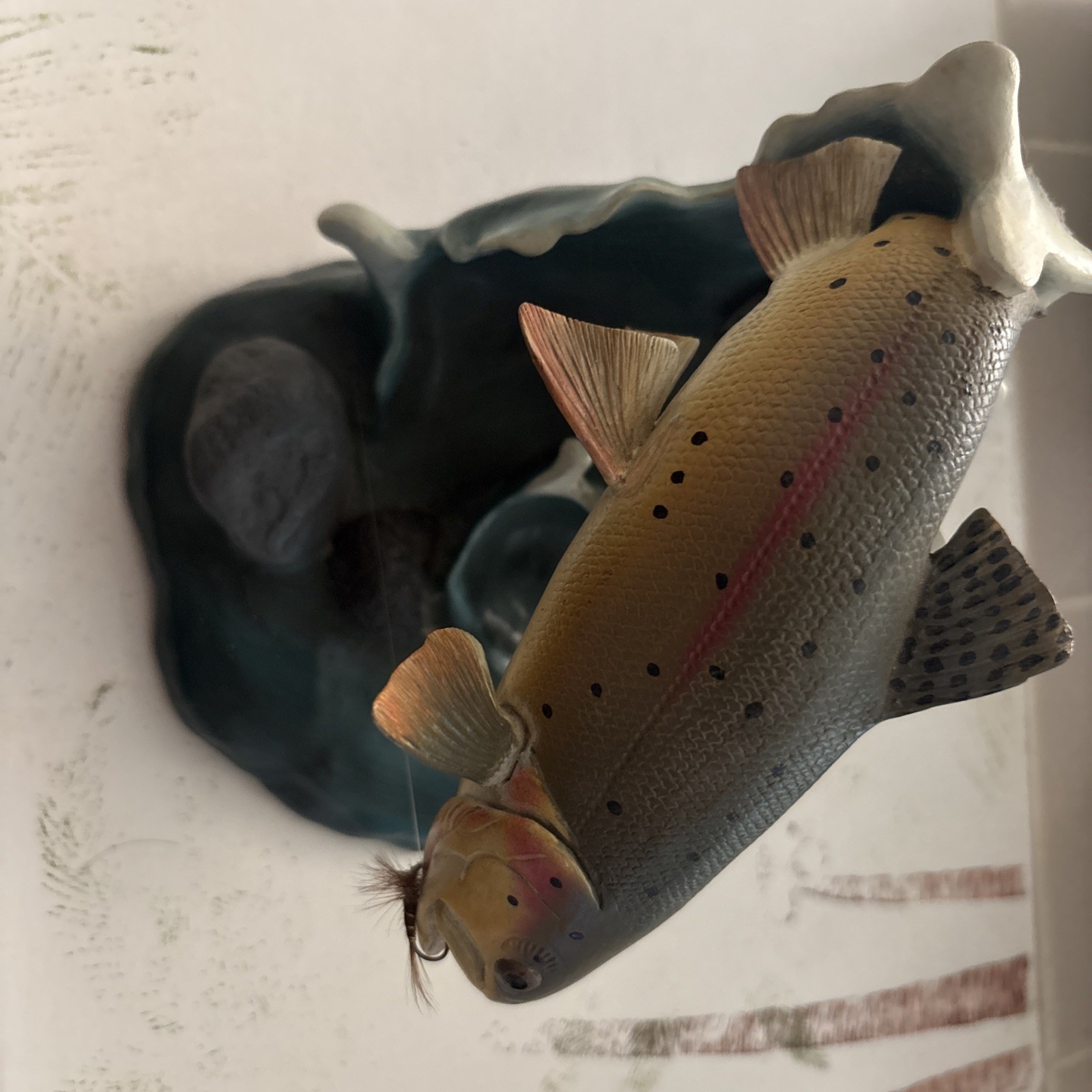 GENTLE YELLOWSTONE TROUT SCULPTURE