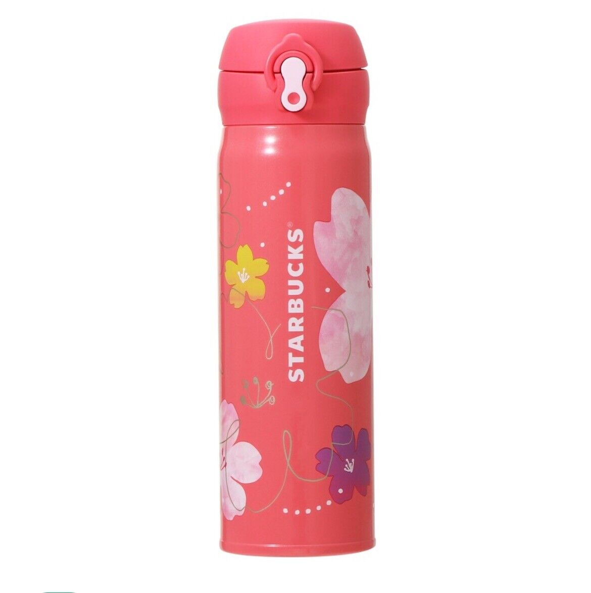 🌸Starbucks Japan🌸SAKURA2024 Handy Stainless Steel Bottle Vivid Pink 500ml