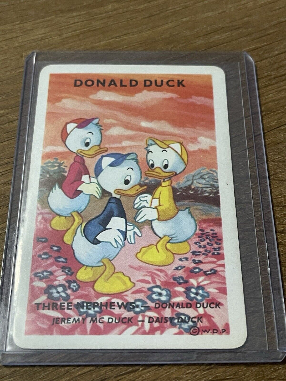 Vintage Rare French Disney 🎥 Card Game Donald Duck Nephews Playing Card RARE