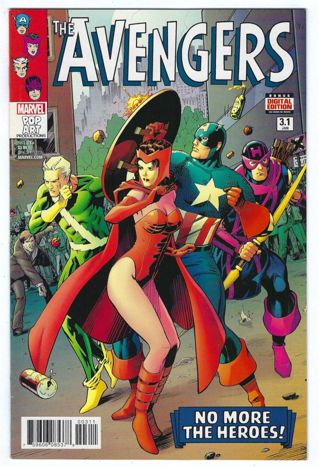 Marvel Comics AVENGERS #3.1 first printing cover A