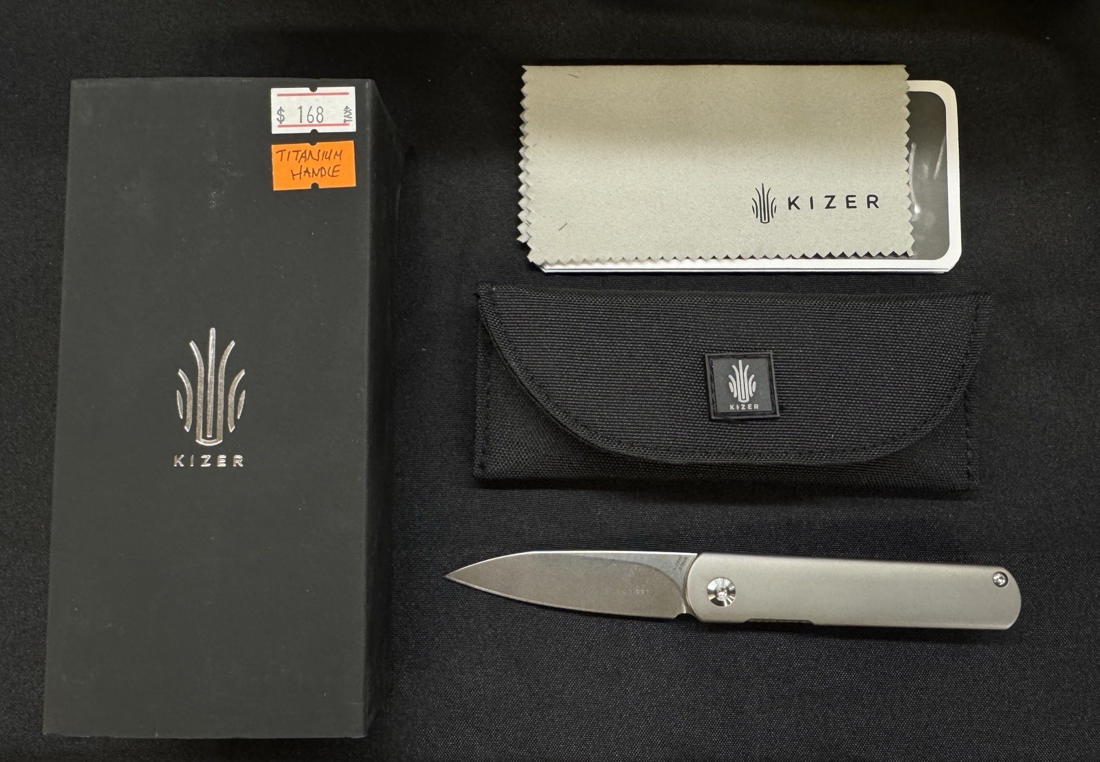 KIZER Tactical Folding Pocket Knife - FEIST Ki3499 - RARE Discontinued