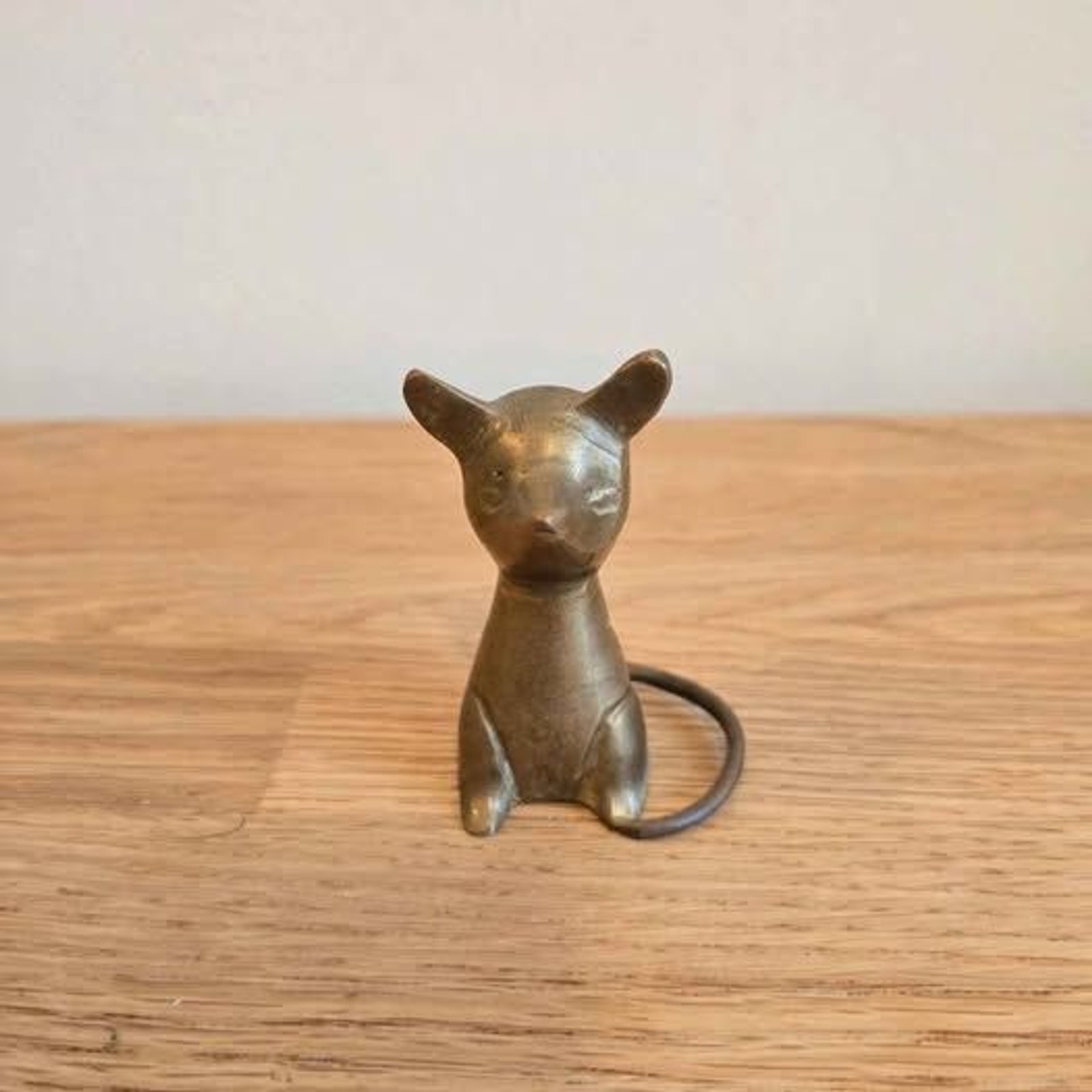 Vintage Brass Mouse Figurine
