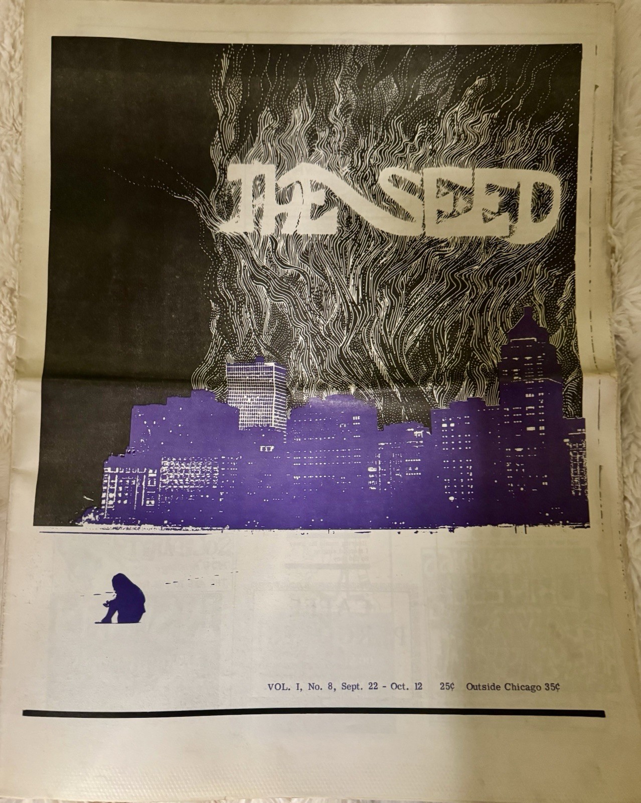 THE CHICAGO SEED – VOL. 1, NO. 8 – 1967 – ORIGINAL UNDERGROUND NEWSPAPER