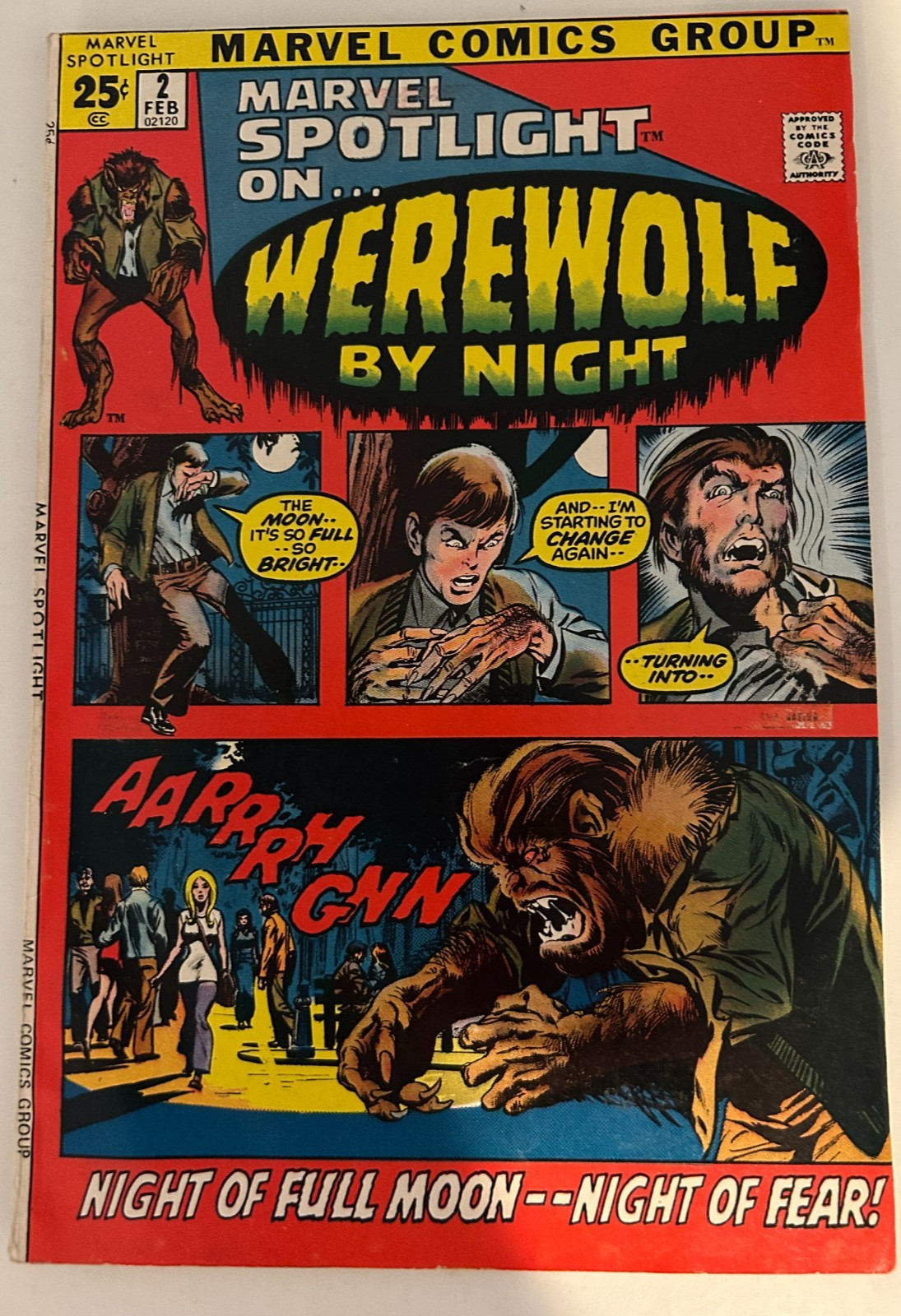 *Marvel Spotlight (1971) 2fn- 1st Appearance Werewolf by Night *Marvel Spotlight (1971) 2fn- 1st Appearance Werewolf by Night