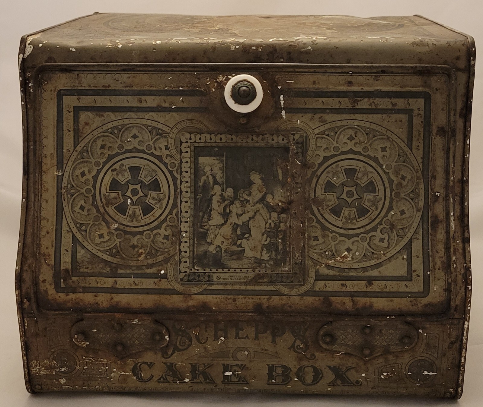 Antique Schepp\'s Rustic Cake Box