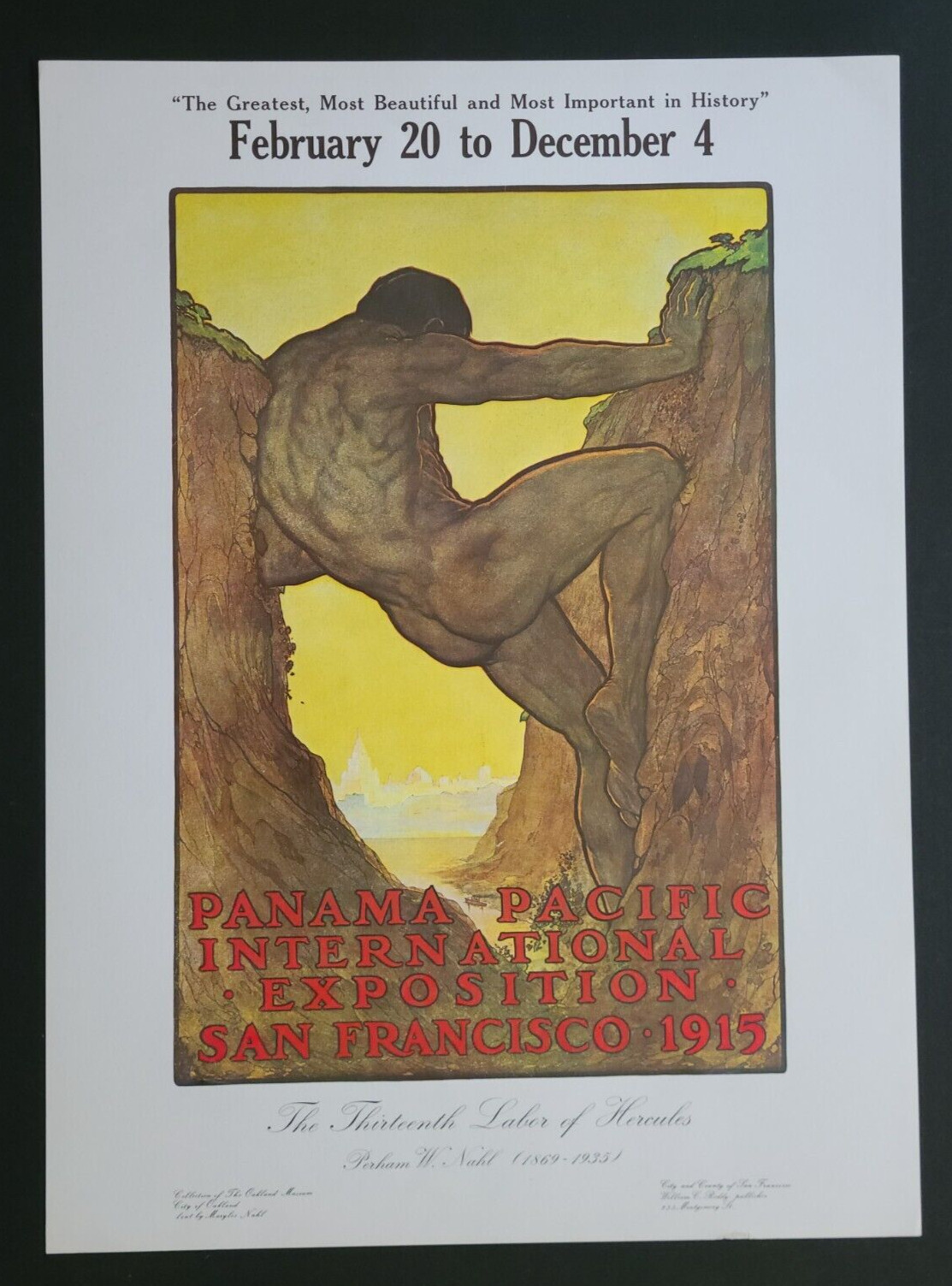 VTG Poster Panama Pacific International Exposition SF 1915 by the Oakland Museum