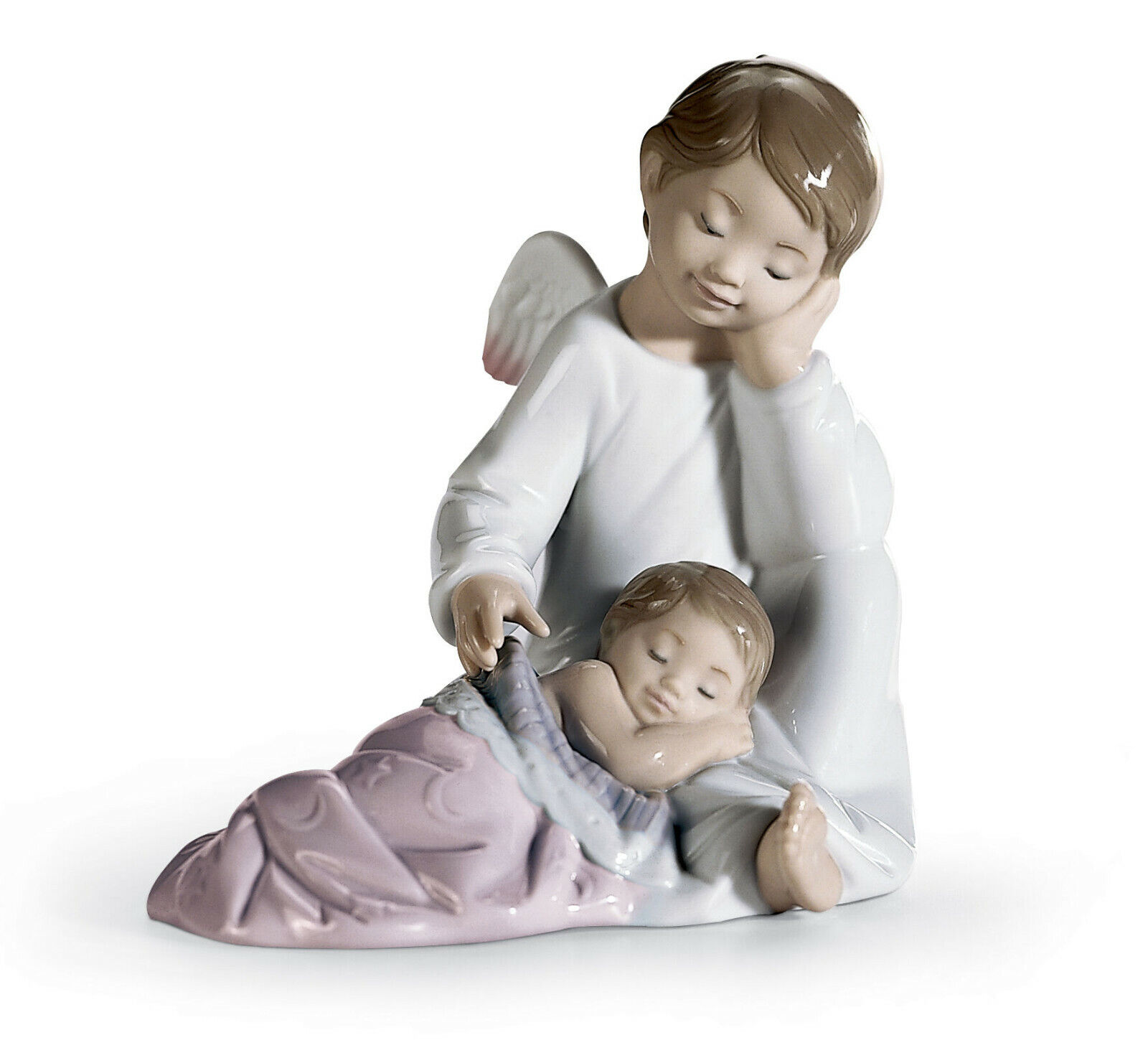 LLADRO MY GUARDIAN ANGEL PINK #8549 BRAND NEW IN BOX GIRL CUTE CHILD SAVE$ F/SH