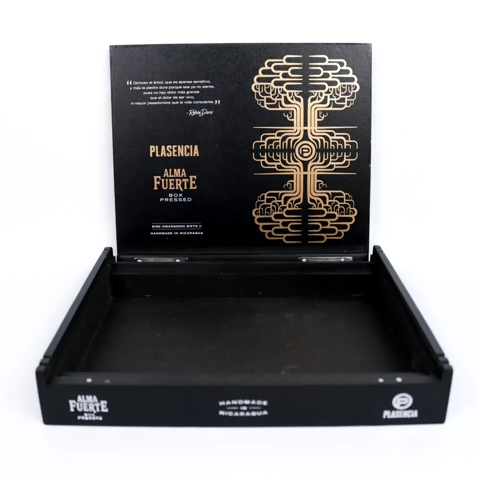 Plasencia Hexagono Sixto II Empty Wood Cigar Box 10\