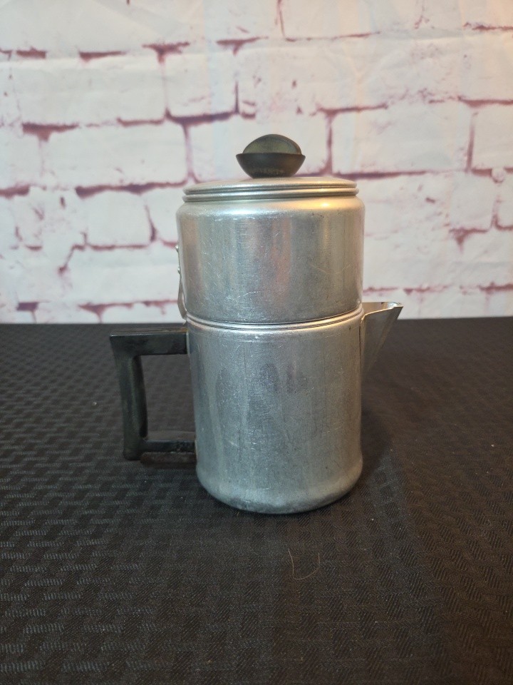 Vintage Enterprise Aluminum Drip-O-Lator Coffee Maker Pot 2-3 Cup
