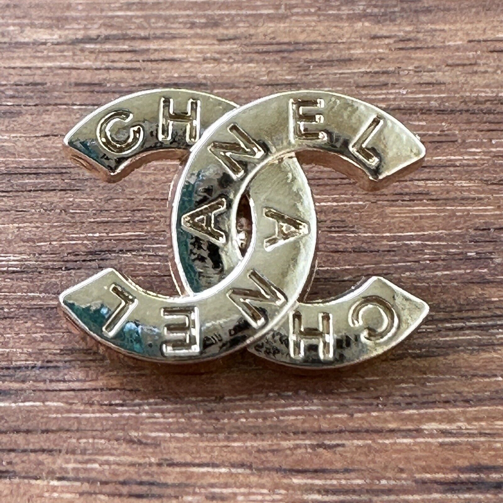 1 Chanel Gold Shank Button, 19mm Designer Button