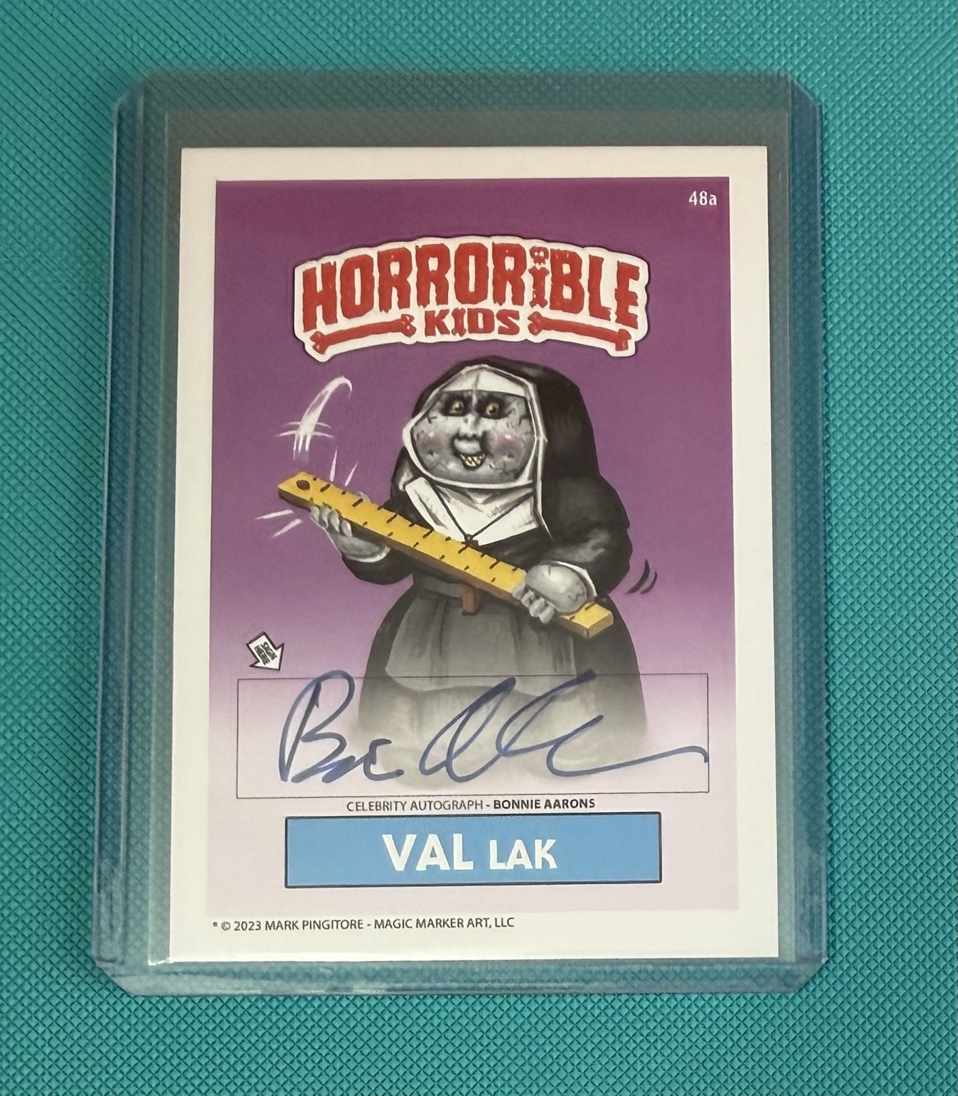 Horrorible Kids Celebrity Auto Bonnie Aarons The Nun 25/50 Mark Pingitore Horrorible Kids Celebrity Auto Bonnie Aarons The Nun 25/50 Mark Pingitore
