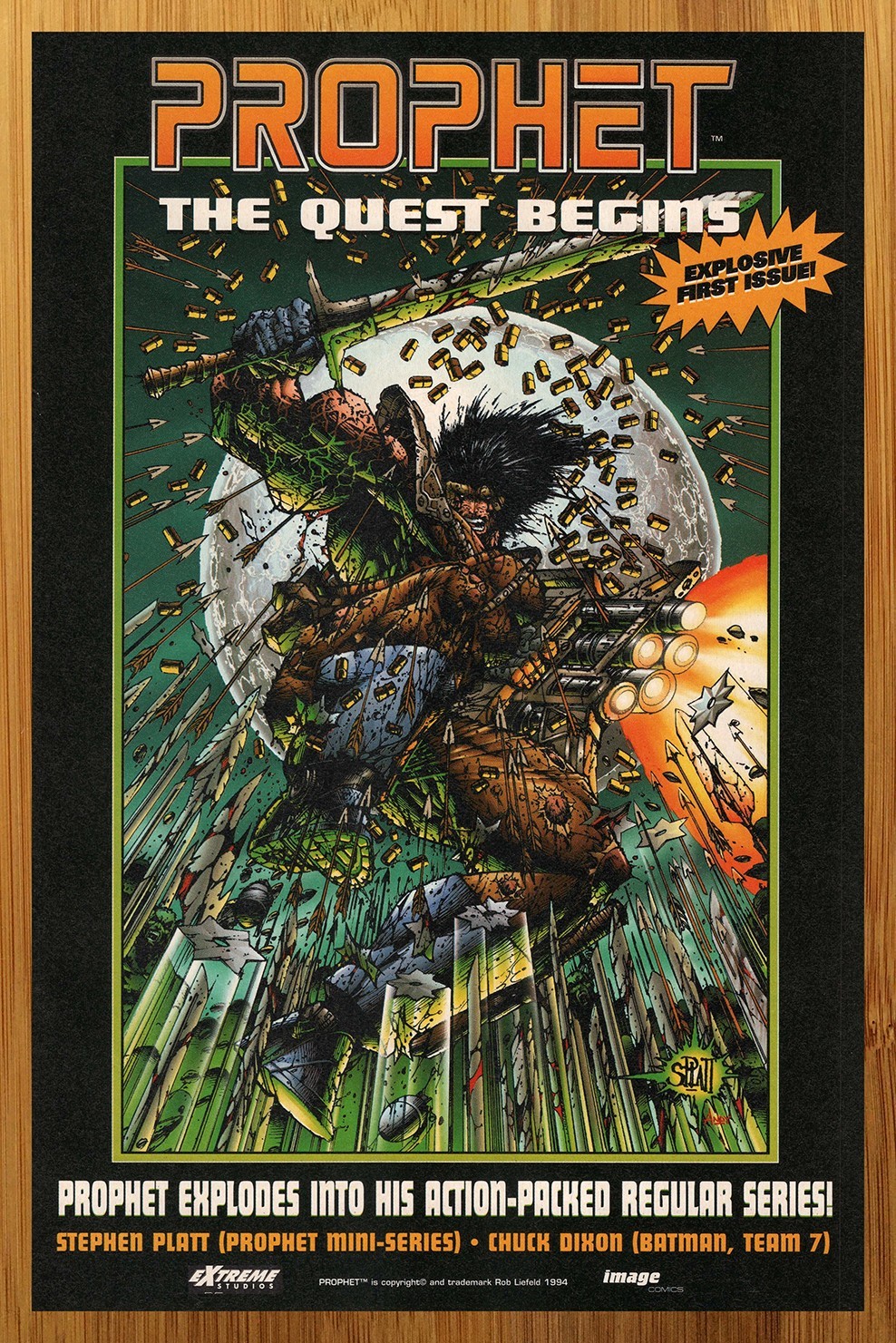 1994 Extreme/Image Comics Prophet Vintage Print Ad/Poster Stephen Platt Art 90s