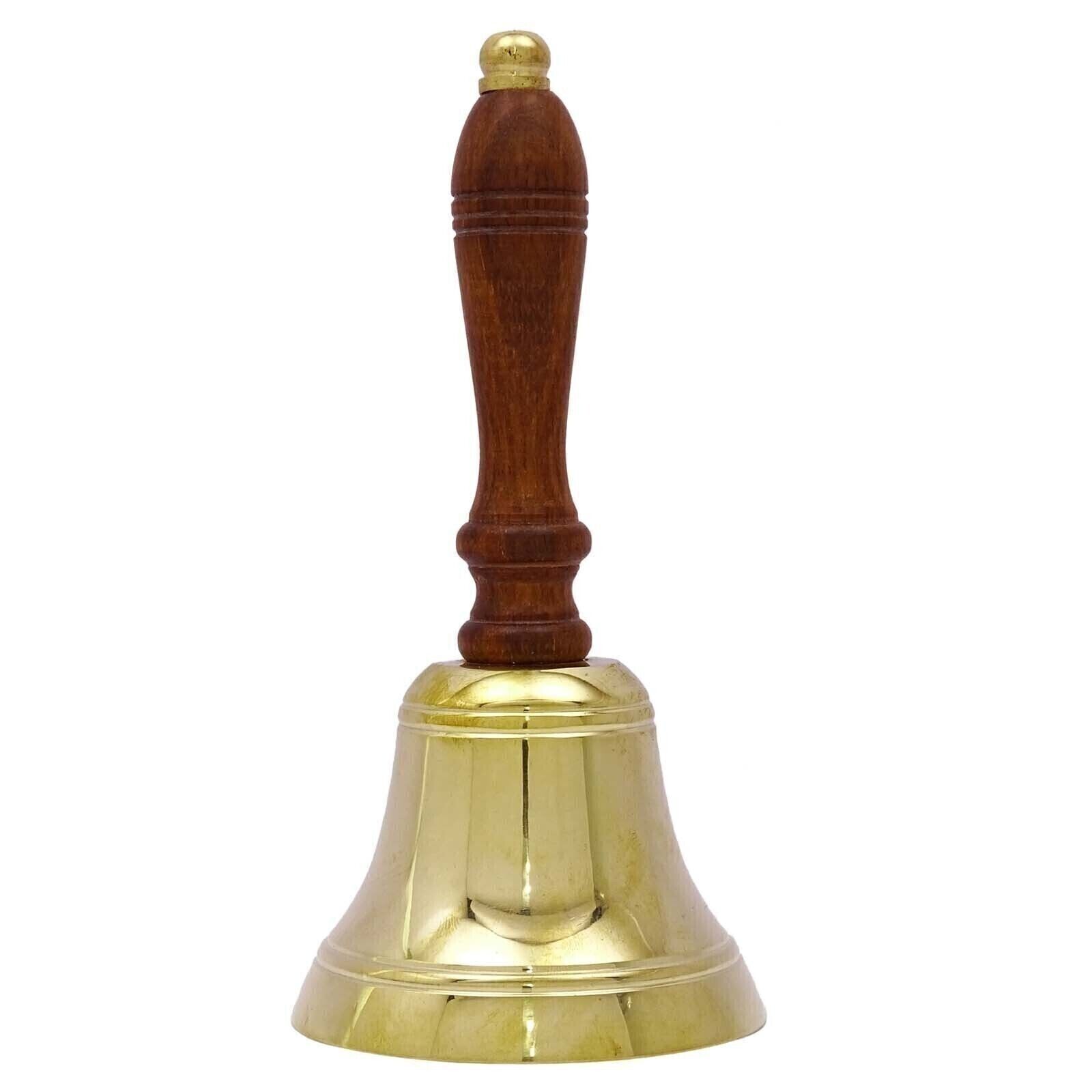 Nautical Brass Hand Bell Vintage School Calling Bell Sound Valentine's Day Gift