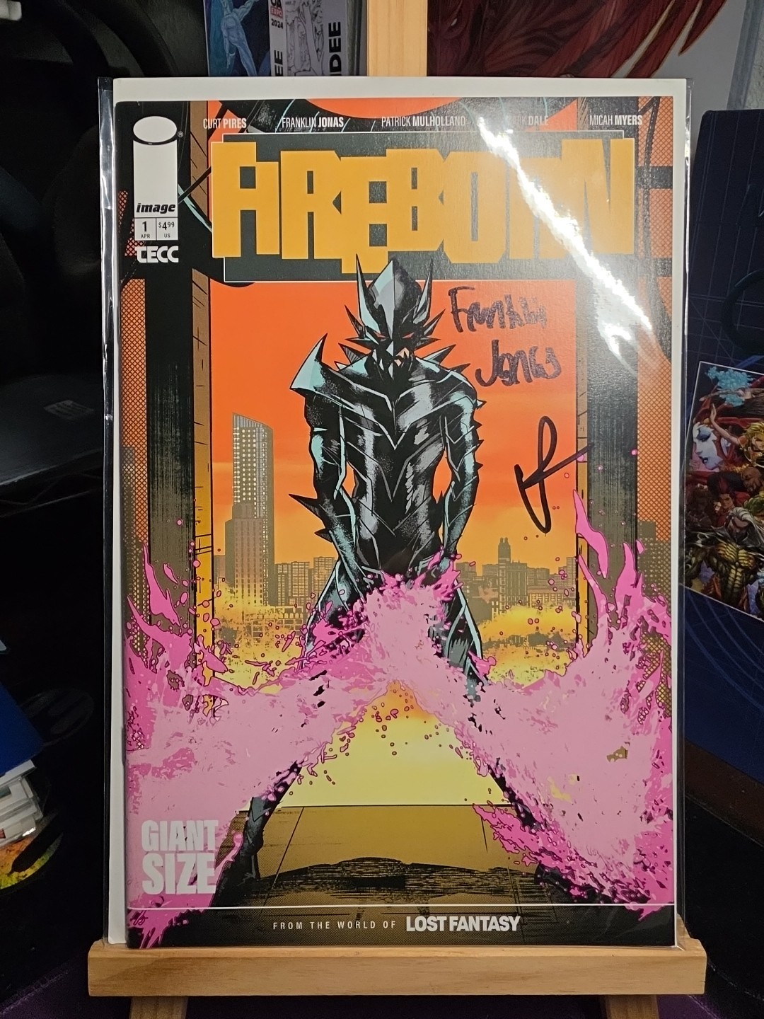 FIREBORN 1 SIGNED CURT PIRES & FRANKLIN JONAS COA COVER C PATRICK MULHOLLAND . FIREBORN 1 SIGNED CURT PIRES & FRANKLIN JONAS COA COVER C PATRICK MULHOLLAND .