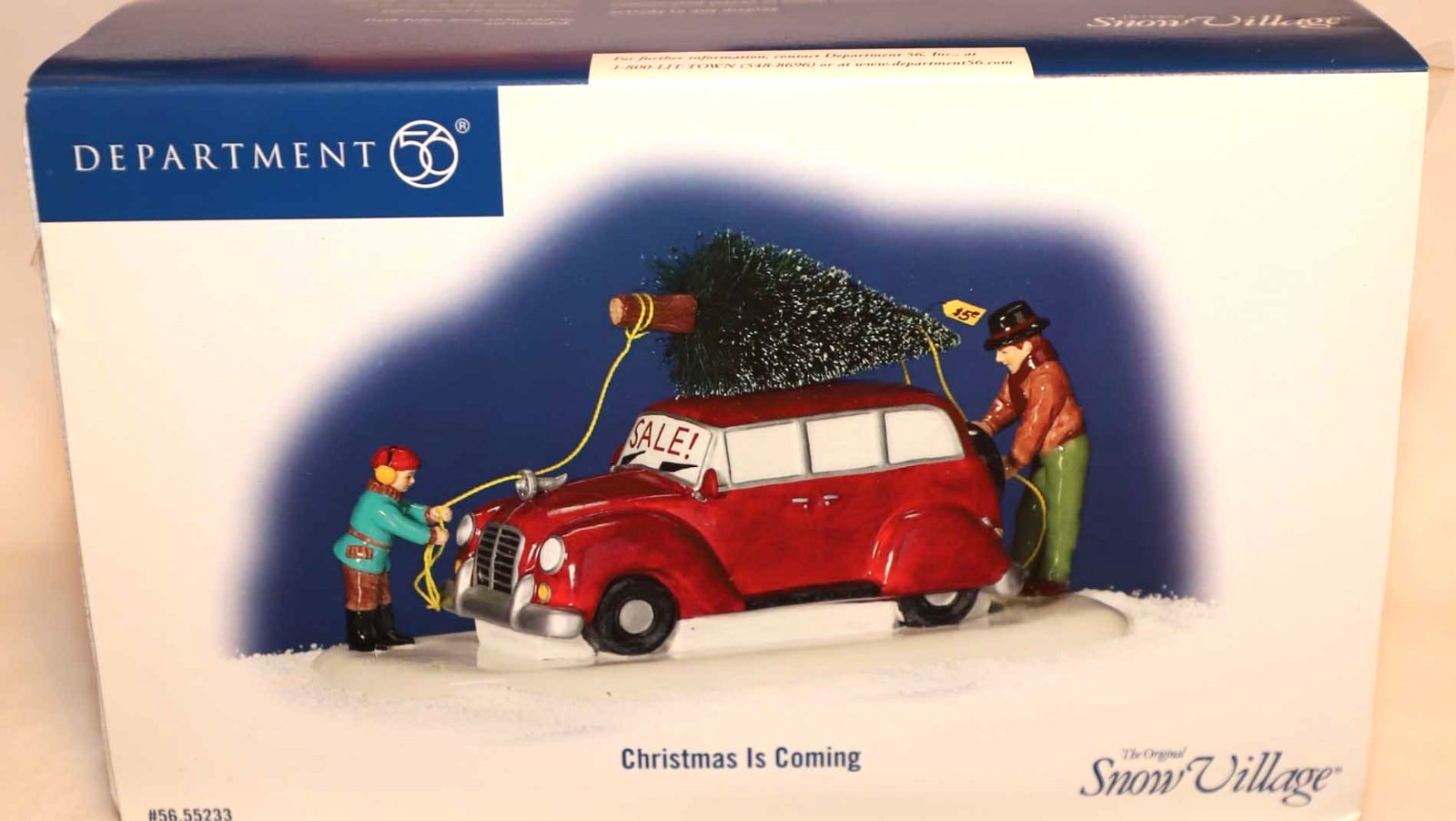 DEPT 56 CHRISTMAS IS COMING SNOW VILLAGE CHRISTMAS 55233