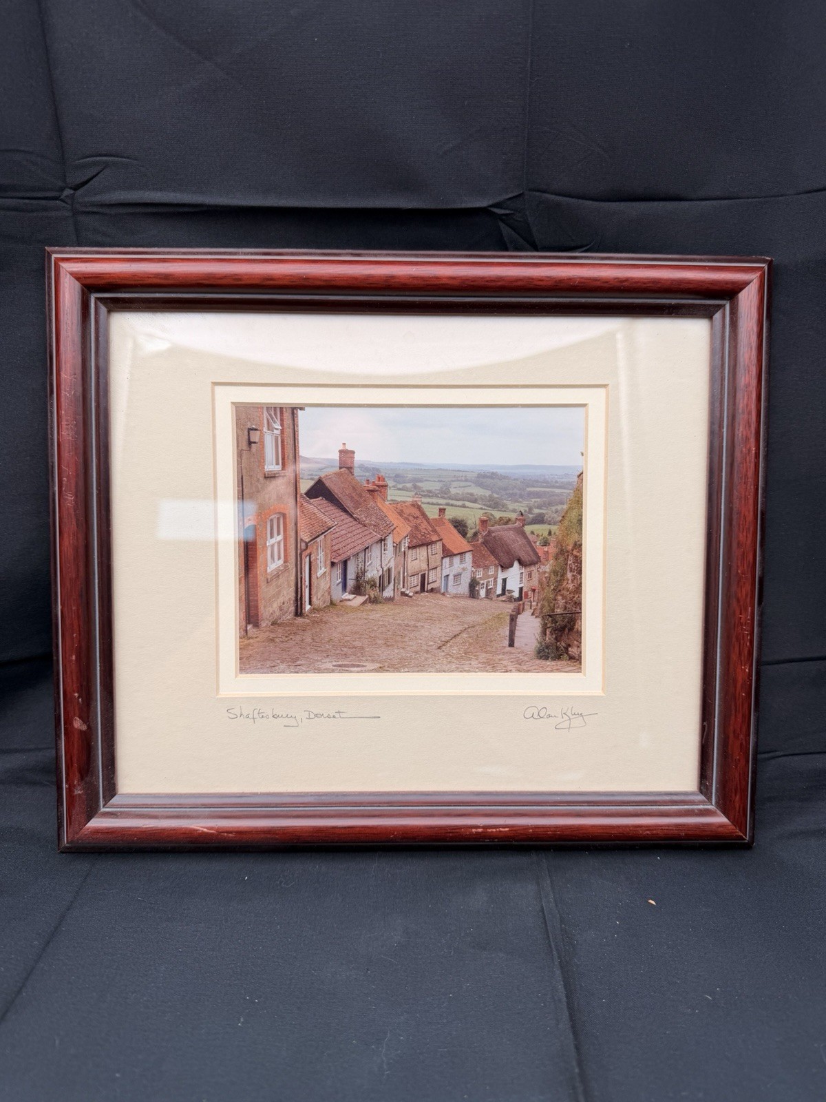 Signed Alan Klug Shaftesbury Dorset Framed Photograph English Countryside Print