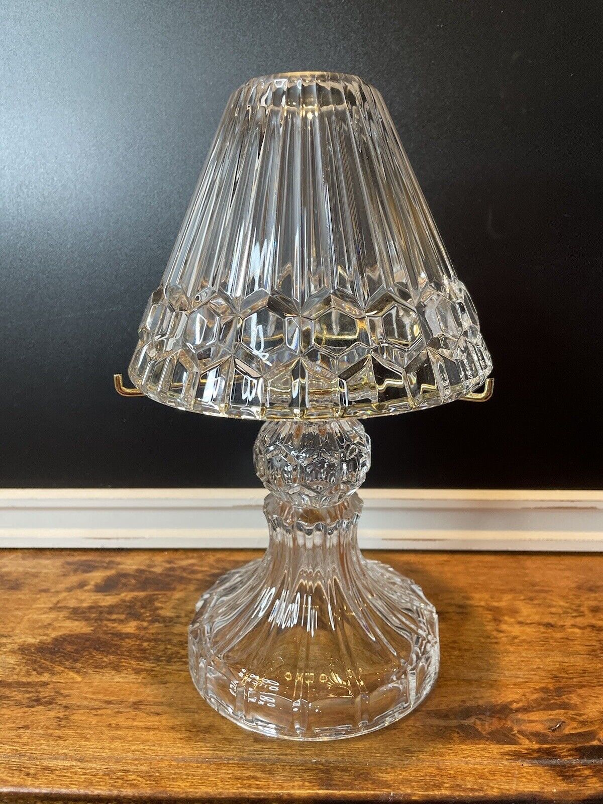 Partylite Astoria, Germany 24% Lead Crystal Tea Light Lamp. Never Used