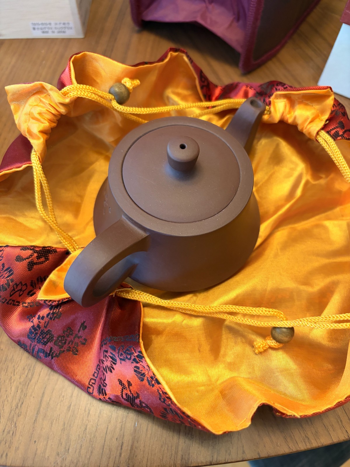 Yixing Zisha Purple Clay Teapot Handmade Chinese Gongfu Tea Boxed Rare